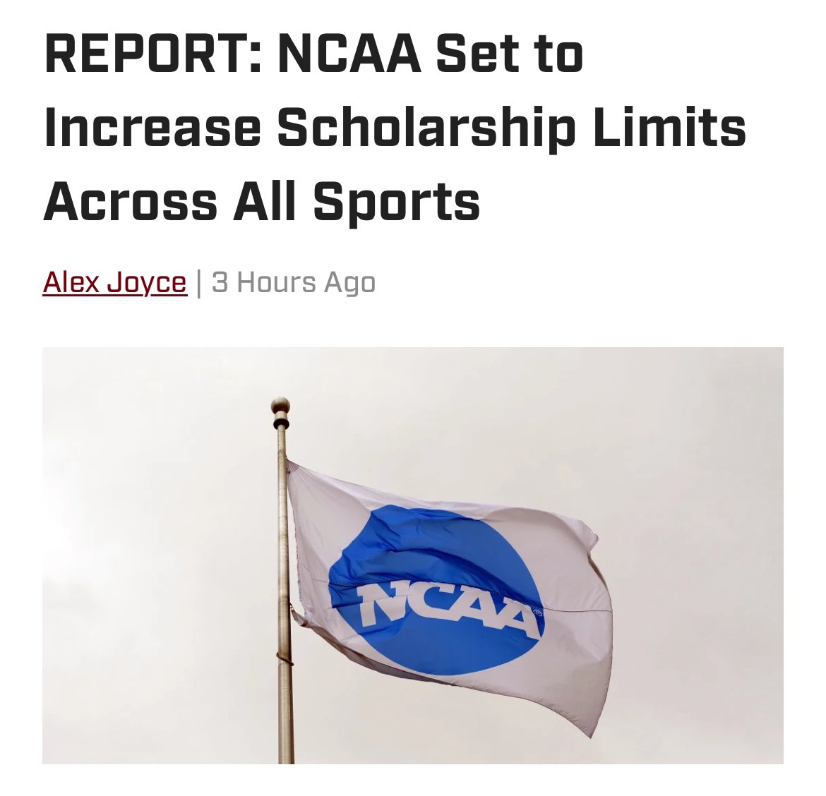 Casey Dill (@caseydill22) on Twitter photo NEW NCAA D1 Scholarship rules to begin in 2025-2026
Per <a href="/YahooSports/">Yahoo Sports</a> Beginning in 2025-2026, by sport scholarships rules will be eliminated, allowing teams to offer scholarships to the entirety of their rosters.
Baseball will go from 11.7 scholarships to 34🔥🔥
See full NEW NCAA D1 Scholarship rules to begin in 2025-2026
Per <a href="/YahooSports/">Yahoo Sports</a> Beginning in 2025-2026, by sport scholarships rules will be eliminated, allowing teams to offer scholarships to the entirety of their rosters.
Baseball will go from 11.7 scholarships to 34🔥🔥
See full