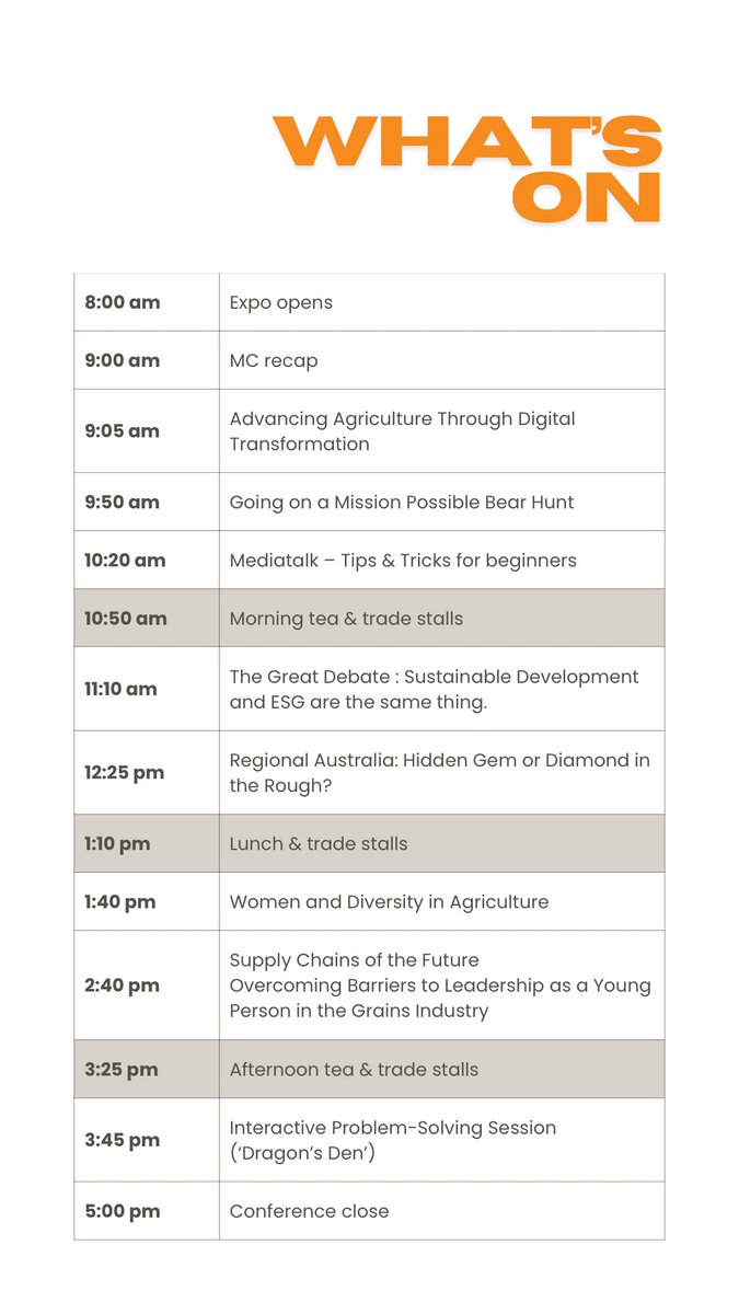 InnovGeneration's tweet photo. Day 2 #IG24 showcases some great pan els & key speakers!! Follow along to join in the conversation. @GrainGrowersLtd https://t.co/amCAVJhjKd