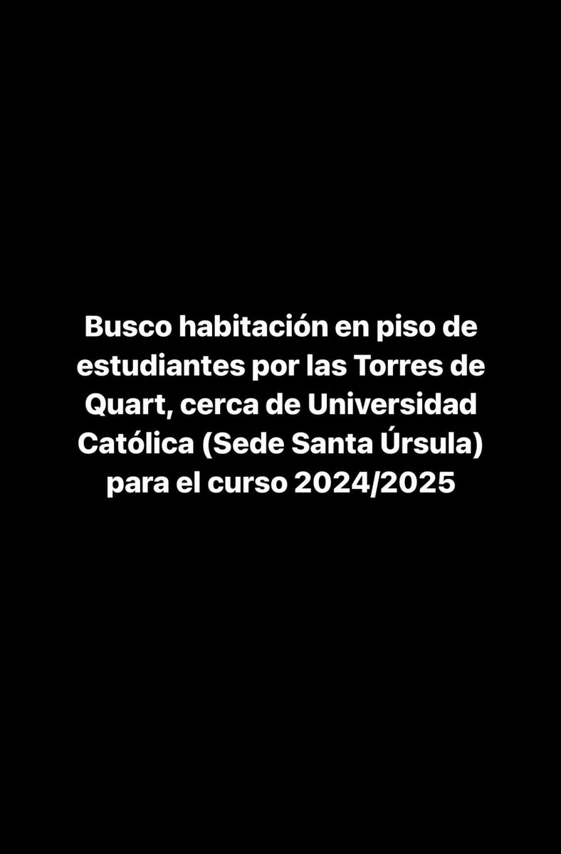 merche_espert's tweet photo. #pisoestudiantes #universidadcatolica #pisotorresdequart #sedesantaursula #pisovalencia https://t.co/F5iFAVGjnw