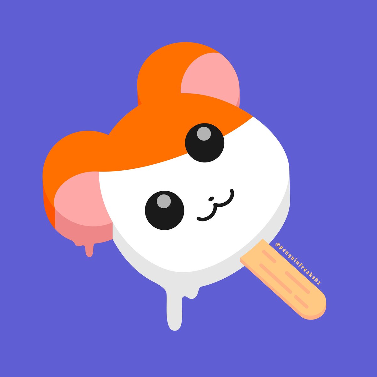 penguinfreaksh3's tweet photo. Hamtaro Ice Cream Pop 🐹

I bet it tastes like Orange Creamsicle!

Do you want one?

♡•♡•♡

#hamtaro #icecream #icecreampop #anime #fanart #hamster #cutefoodart #cutedigitalartwork #cuteartwork #dessertartwork #hamham #summertreat #inkscapedesign #cutevector https://t.co/jkb2Mp8B3k