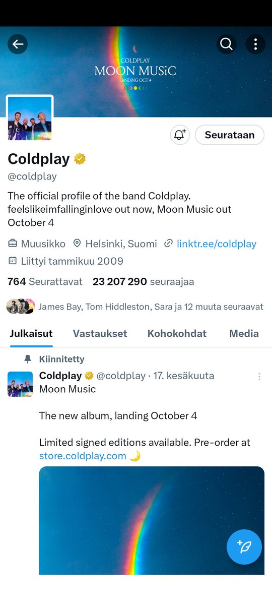 jenniholmi's tweet photo. They have arrived! @coldplay is in Helsinki #coldsinki 🇫🇮 See you on Sunday! I cannot believe it's finally happening 😭 I'm so excited!!! ❤️ https://t.co/GcqjsH7av4