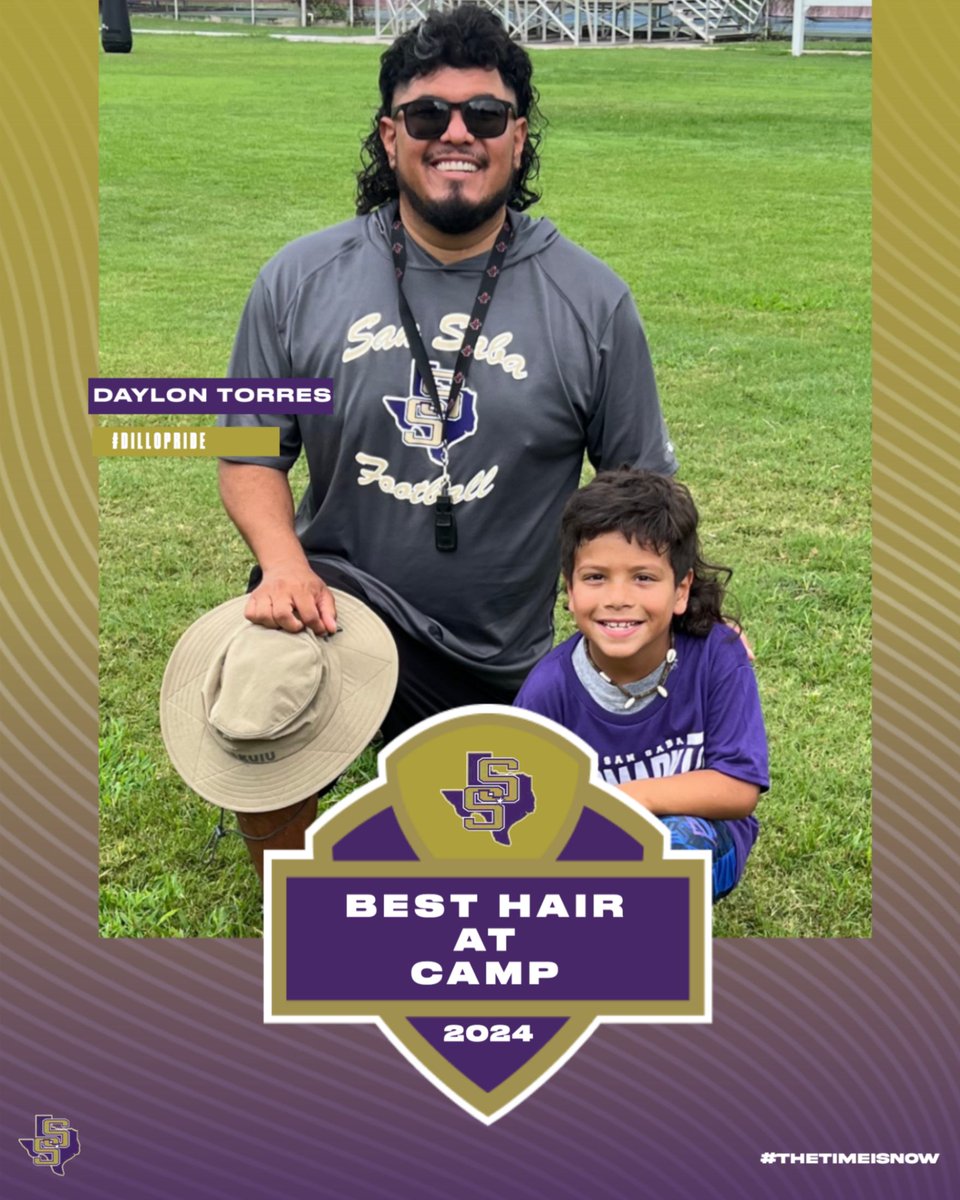 coachaguirre_'s tweet photo. CONGRATULATIONS DAYLON TORRES! VOTED BEST HAIR AT ARMADILLO YOUTH FOOTBALL CAMP! https://t.co/LzCTTRKb7q