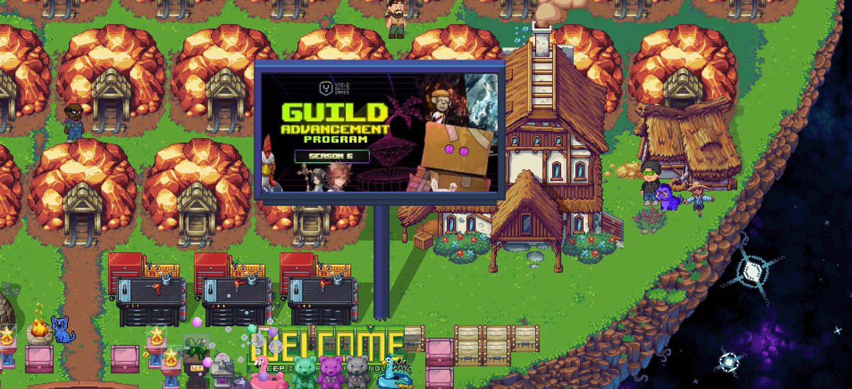 Today we're kicking off a small pilot, running ads on a few NFT Lands.

This is web3 gaming's first time testing "how can advertisers fund P2E". 

We're excited to gather data &amp; see if this is a viable strategy moving forward. Thanks for helping set this up <a href="/Quinn2992/">Quinn 🎰🦙</a>!