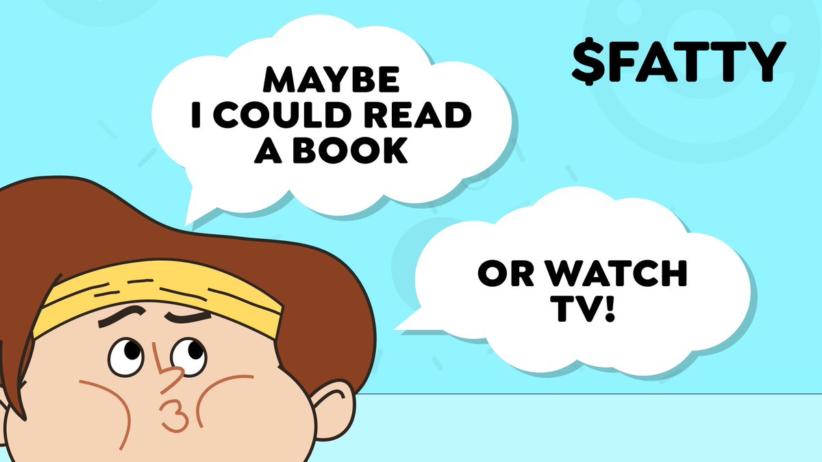 fatty_io's tweet image. #FatBoy’s in a dilemma 🤔!

Should he read a book and get smarter, or just chill and watch TV 📚📺?

What do you think he should do? Help him decide in the comments!

#FATTY $FATTY #Decide #Poll #GameFi #P2E #StayActive