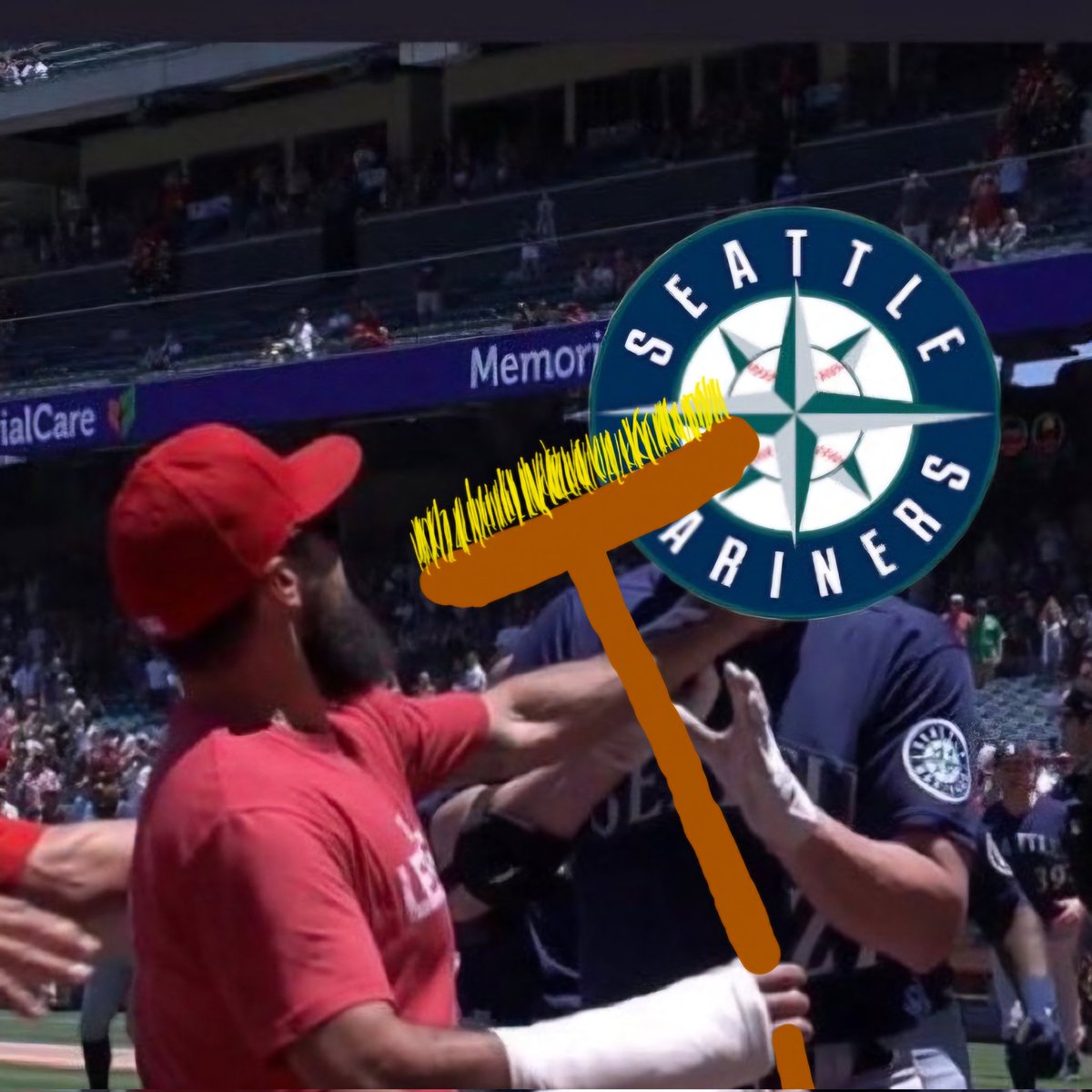 ShortestStop's tweet photo. THE ANGELS HAVE BEAT THE MARINERS 

ITS A SWEEP

LTBU https://t.co/sexm8umS8b