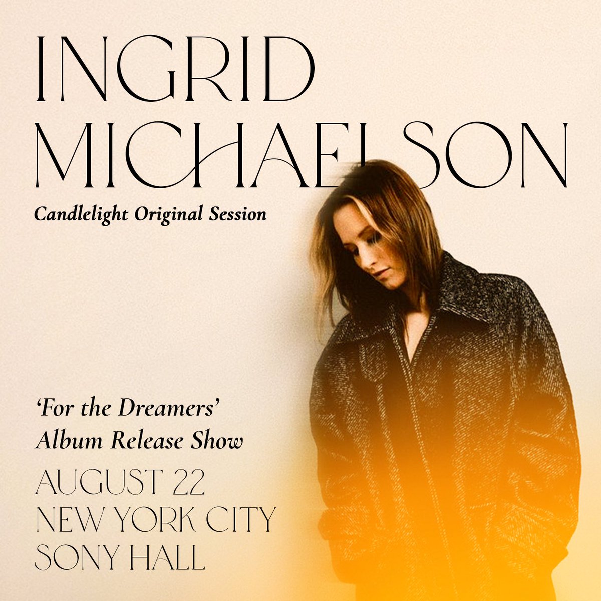 Tickets for Ingrid’s NYC album release show are on sale now! feverup.com/m/188657