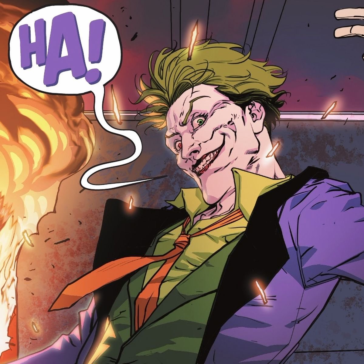 " this ? " 
  The  clown  turned  to  look  at  his  destruction . 

  " this  is  normal  for  me . " 
    " ＨＡ ＨＡ ＨＡ.ᐟ "

 " well  long  story  short ,  I  needed  𝘮𝘺  money . "