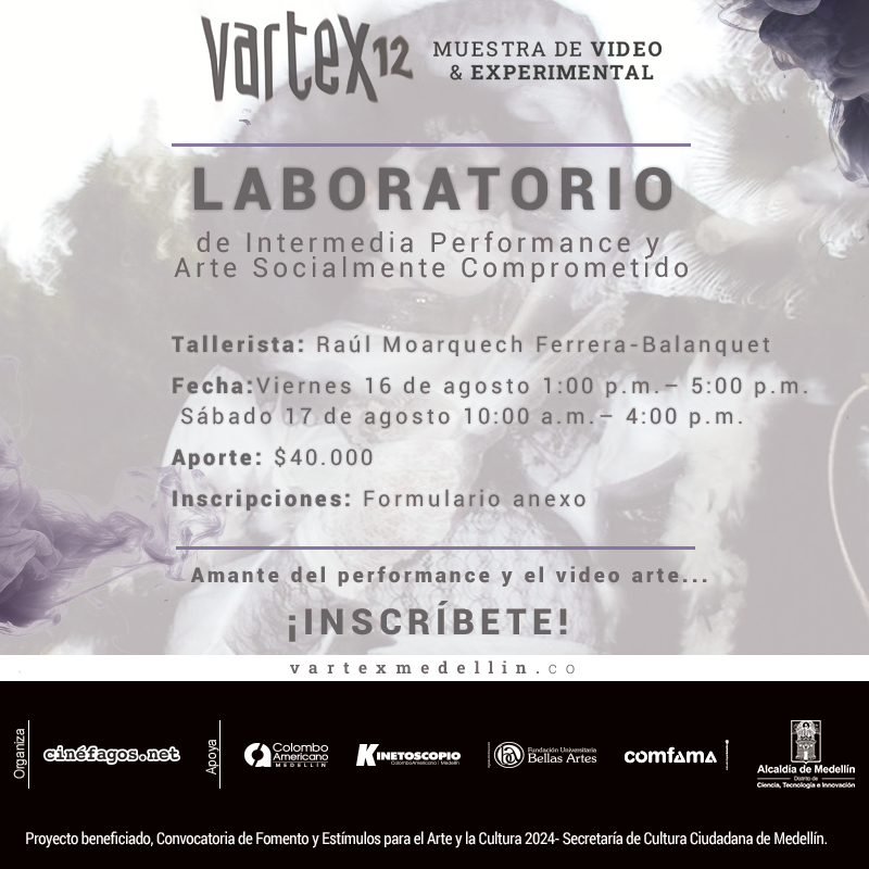 cinefagosnet's tweet photo. ✨12 participantes podrán vivir este laboratorio interdisciplinario para desarrollar estrategias creativas en #video, #performance, video-documentación, poesía oral, pintura corporal, sonido experimental, instalación y acción participativa. 🔗INSCRÍBETE: https://t.co/EYqRLLdln2 https://t.co/sTqtgva1x8
