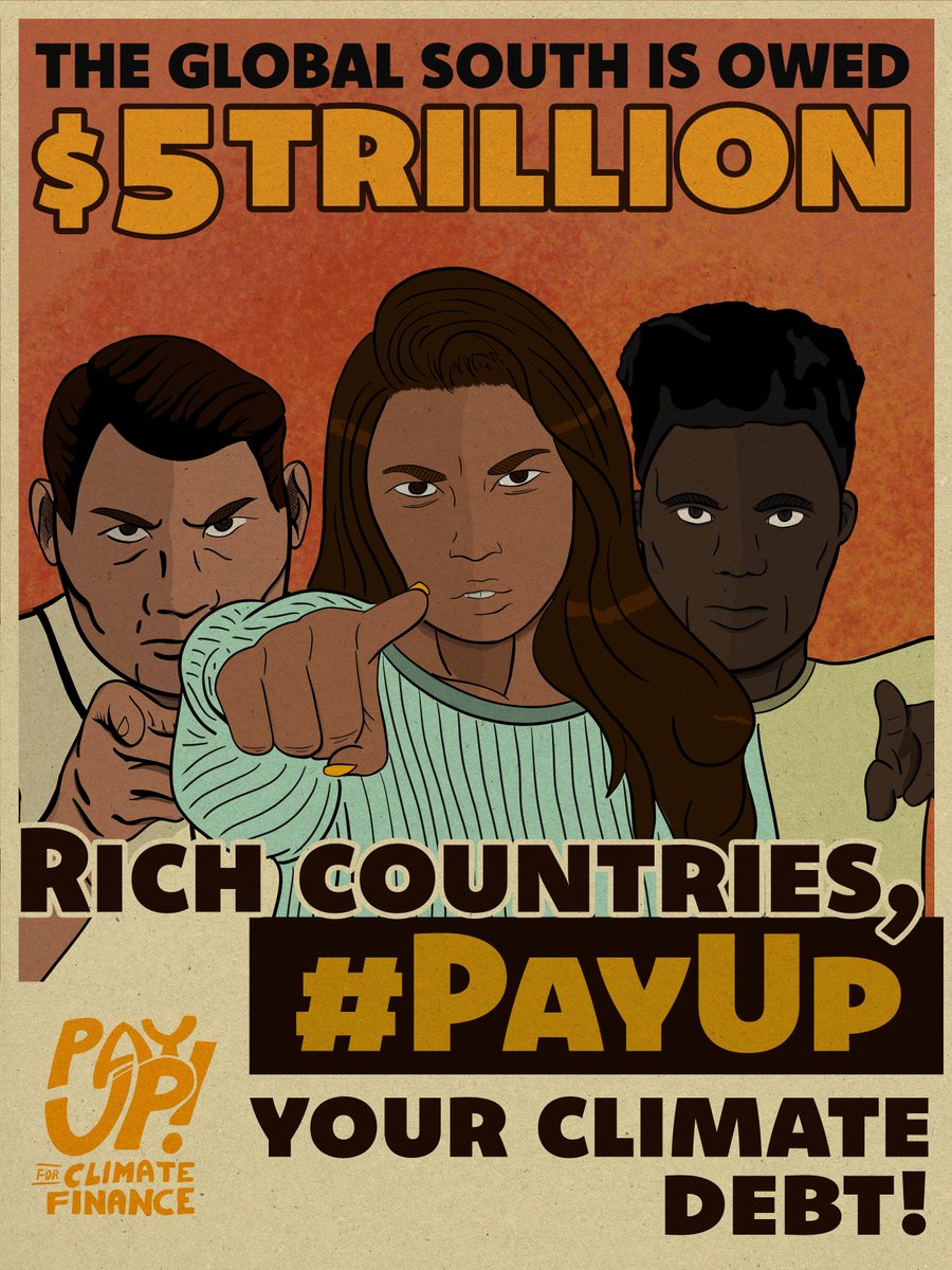 Ahead of the #COP29 Heads of Delegation retreat, we are sending an urgent reminder that vulnerable communities are still bearing the brunt of the climate crisis!

📢We are calling for Global North countries to #PayUp $5 trillion/year for its climate debt to the Global South now!