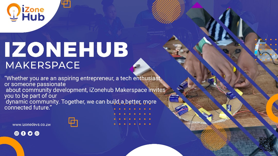 izonehub's tweet image. "Unlock Your Creative Potential! 🌟 Discover iZonehub Makerspace, Zimbabwe's premier hub for innovation and technology!🌈 Visit our website to learn more: Izonedevs.co.zw #InnovationHub #SoftwareDevelopment #HardwareDevelopment #Makerspace #TechCommunity #Collaboration
