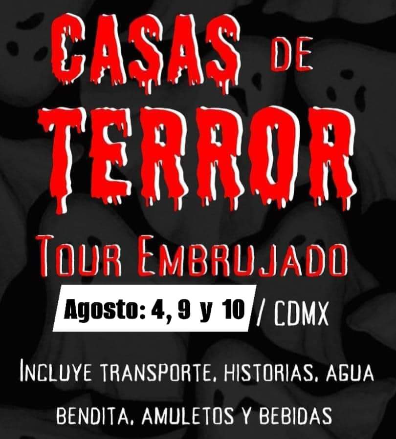 Pulquipedia's tweet photo. 💀 TOUR DE CASAS DE TERROR 
📅 4, 9 y 10 de agosto. 
Informes en el whats 5532590459 

Vamos a visitar las casas de:
Las Brujas, de la Familia Mondragón, La Moira, La Posada del Sol, la de Fidel, la del Oro Maldito, la de la Trituradora de Angelitos y un Restaurante Embrujado... https://t.co/BRFFwkVyie