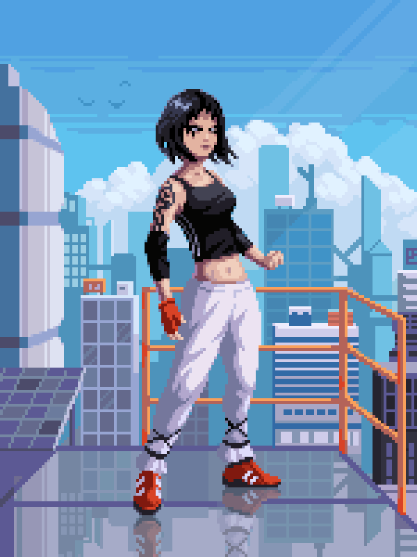 Mirror's Edge fan art from a while ago #pixelart