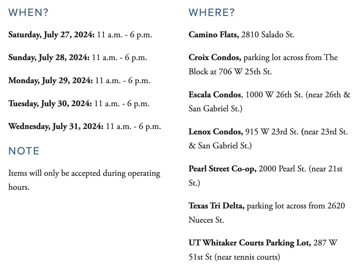 Are you moo-ving soon? 🐄 

Don't let your unwanted furniture go to waste! Donate your gently used at MoveOutATX donation stations from July 27 to July 31! 💚 

Visit moveoutatx.org for more details.