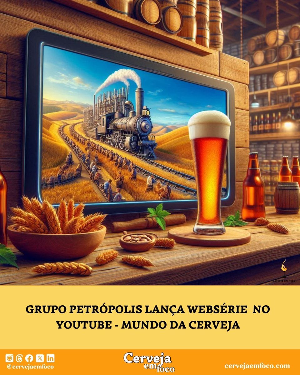 sommelieriaBR's tweet photo. O @grupopetropolis  acaba de lançar a série de vídeos "Mundo da Cerveja" no YouTube! Com mais de 40 episódios, você vai mergulhar na história e nos segredos da produção dessa bebida que nos acompanha há séculos. Saiba mais no link abaixo 📲🎥

https://t.co/H8tyTxFP8O https://t.co/NYD0qf9b1c