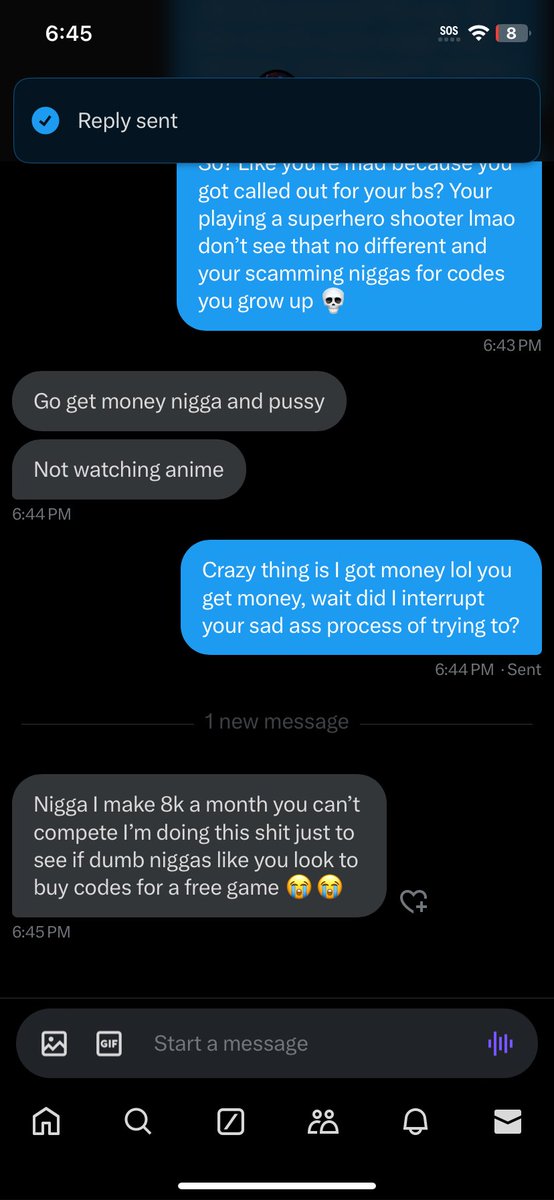 timeishaulted's tweet photo. @unvibing bros real mad he got caught scamming for codes 💀 #MarvelRivals #MarvelRivalsCodes https://t.co/Lpe2oNGtBj
