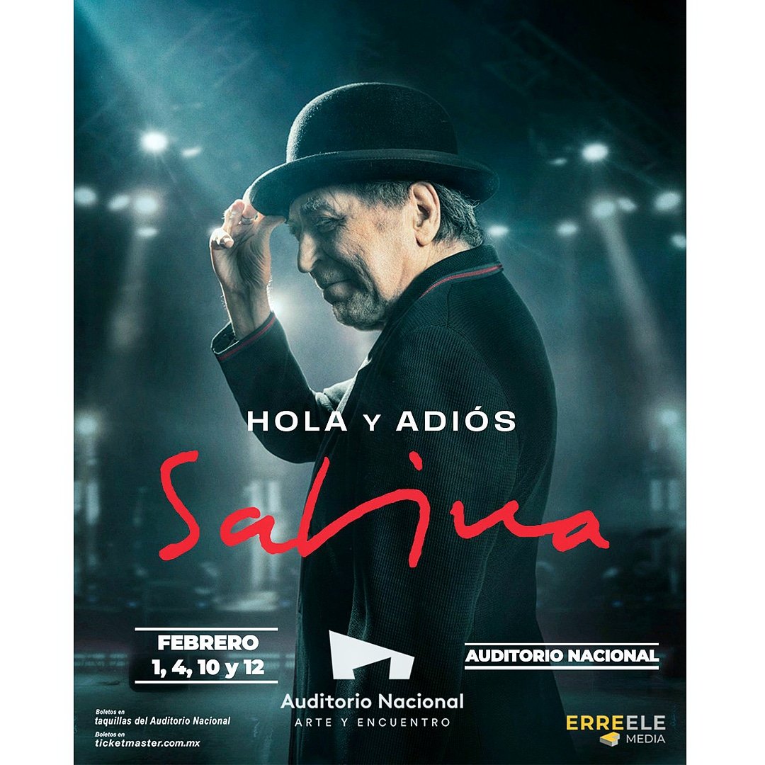 Venta de Boletos para la gira #HolaYAdiós de Joaquin Sabina en el <a href="/AuditorioMx/">Auditorio Nacional</a> a partir del 26 de julio en Taquilla y en <a href="/Ticketmaster_Me/">Ticketmaster México</a>

#JoaquínSabina #AuditorioNacional #cuandocuentascantas
