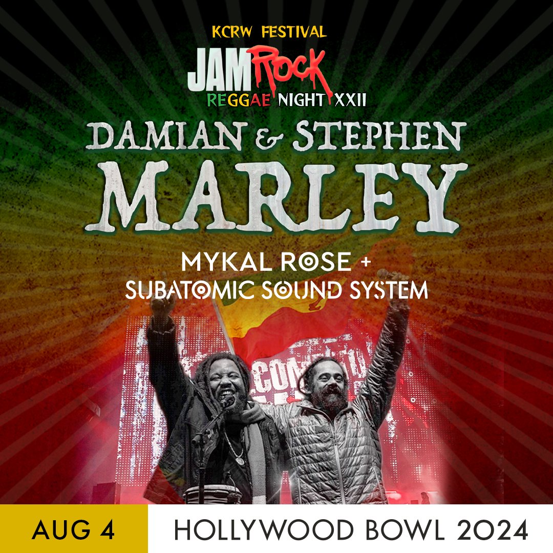 Amoeba Music (@amoebamusic) on Twitter photo We're giving away tickets to Reggae Night XXII at the <a href="/HollywoodBowl/">Hollywood Bowl</a> featuring <a href="/damianmarley/">Damian Marley</a>, <a href="/stephenmarley/">Stephen Marley</a>, and Mykal Rose + <a href="/SubatomicSound/">SubatomicSoundSystem</a> on Sunday, August 4th!
Repost and follow us to win tickets. We'll announce TWO winners at 6:30pm. We're giving away tickets to Reggae Night XXII at the <a href="/HollywoodBowl/">Hollywood Bowl</a> featuring <a href="/damianmarley/">Damian Marley</a>, <a href="/stephenmarley/">Stephen Marley</a>, and Mykal Rose + <a href="/SubatomicSound/">SubatomicSoundSystem</a> on Sunday, August 4th!
Repost and follow us to win tickets. We'll announce TWO winners at 6:30pm.