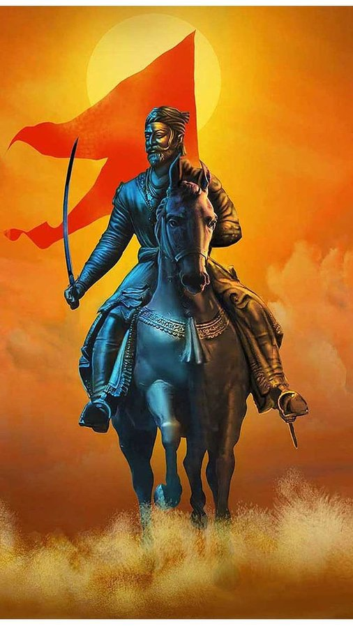 VertigoWarrior's tweet photo. When Bharat was losing its soul, Chhatrapati Shivaji Maharaj rose taller than all others. He awoke the valour of all around him. If ancient temples have survived, if Sanatani legacy is still respected one of the main reasons is the great Chhatrapati Shivaji Maharaj. Jai Bhawani.! https://t.co/VNPf7fQ9Mr