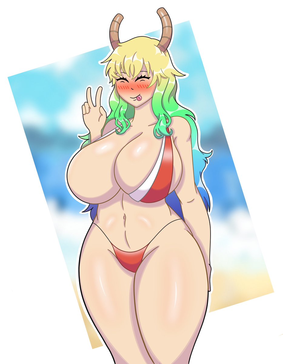 SharkittyDraws's tweet photo. Lucoa in her swimsuit ♥️ https://t.co/S2P438TbMP