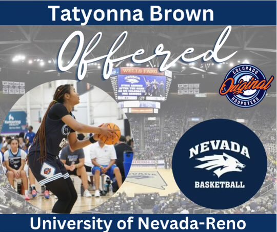Tatyonna Brown (@tatyonnabrown) on Twitter photo After a great conversation with Coach Ashley, I am excited announce that I have received an offer from <a href="/NevadaWBB/">Nevada Women’s Basketball</a> . I am beyond blessed and thankful for this opportunity and ready to learn more about the program! After a great conversation with Coach Ashley, I am excited announce that I have received an offer from <a href="/NevadaWBB/">Nevada Women’s Basketball</a> . I am beyond blessed and thankful for this opportunity and ready to learn more about the program!