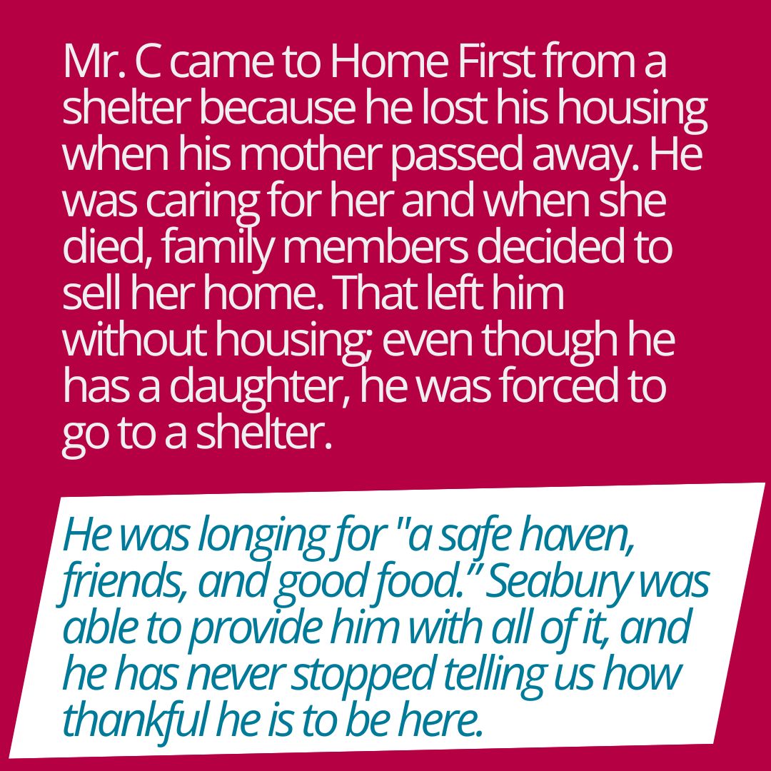 Did you know Seabury's Home First program provides homes for seniors facing #homelessness?

seaburyresources.org/60/homefirst60

Everyone deserves to age with dignity; donate (today!) to support our safe, stable, and affordable housing. #Seabury60