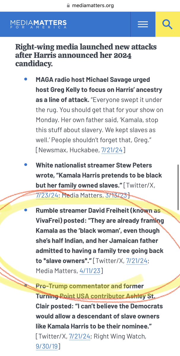 thevivafrei's tweet photo. Thank you @mmfa for quoting me in confirming that @VP Kamala Harris’ black family history extends to her father’s family having owned slaves in Jamaica.

Surprising that you should confirm my reporting. So thank you. https://t.co/FVBJSTqeZC