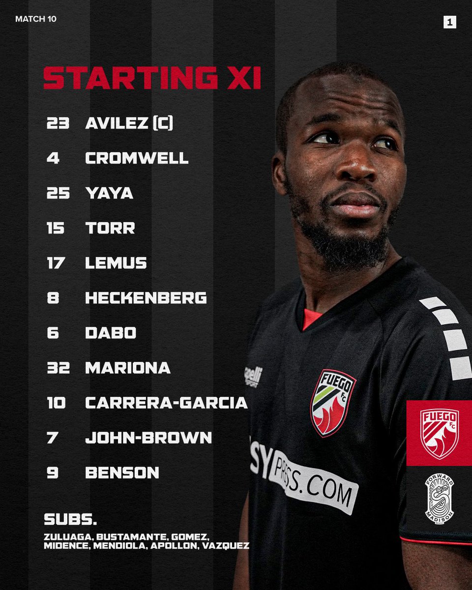 fuego_futbol's tweet photo. Your Starting XI!๐ฅ
#MADvCV #SomosFuego https://t.co/9eGgHiXV0M