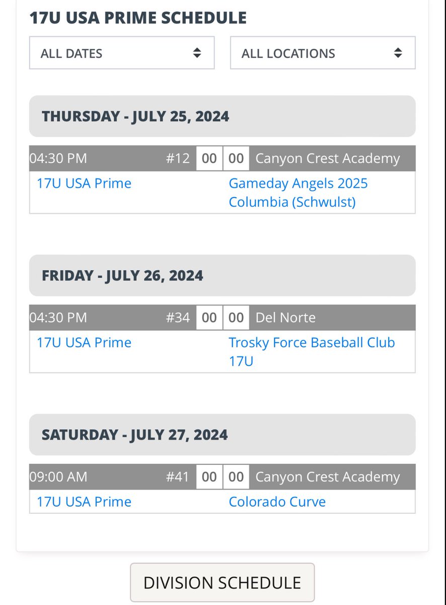 ddaera34's tweet photo. Schedule for this weekend at @FiveToolCA https://t.co/C8pbAPLfkJ