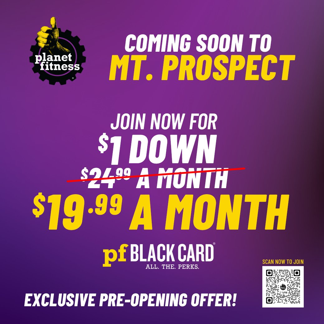 Opening soon!

Leaving no room for judgement in the gym, we're happy to welcome <a href="/PlanetFitness/">Planet Fitness</a> to Randhurst Village. Take advantage of their pre-opening offer now: for $1 down and $19.99 a month, you’ll gain access to over 2,000 location, a guest pass and free fitness training.