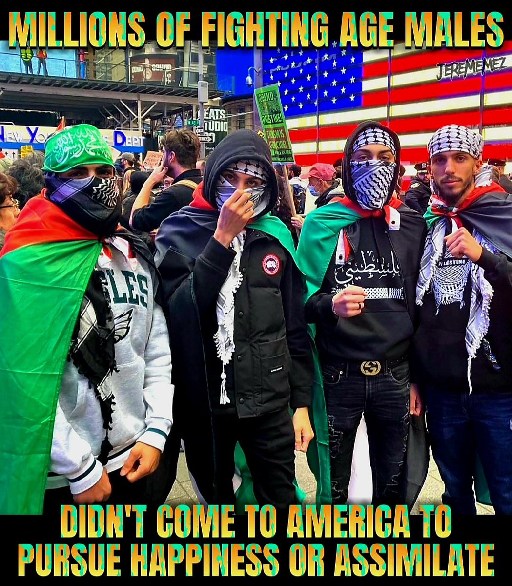 JereMemez's tweet photo. @SarahisCensored They didn't come to assimilate. https://t.co/I6vBZbfCIr