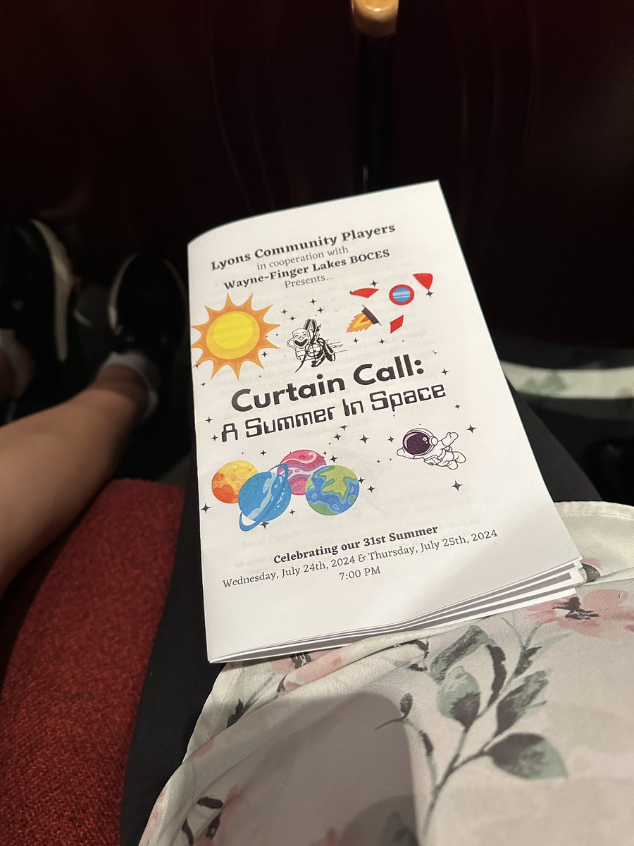 Curtain Call performance is happening now! There's another show tomorrow at 7pm.