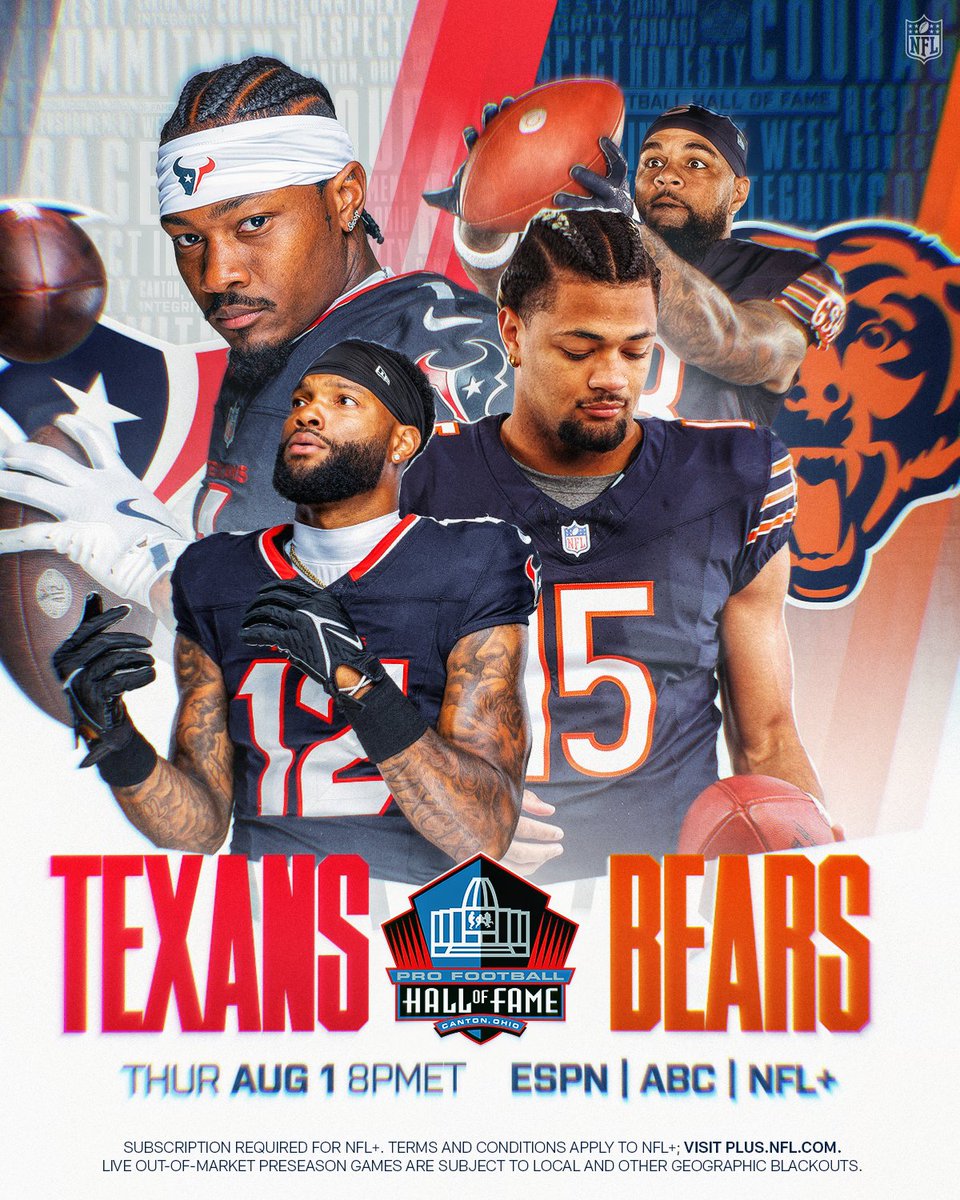 NFL (@nfl) on Twitter photo NFL football returns in ONE WEEK 🏈
📺: <a href="/ProFootballHOF/">Pro Football Hall of Fame</a> Game -- Thursday, Aug. 1 8pm ET on ESPN/ABC
📱: Stream on #NFLPlus NFL football returns in ONE WEEK 🏈
📺: <a href="/ProFootballHOF/">Pro Football Hall of Fame</a> Game -- Thursday, Aug. 1 8pm ET on ESPN/ABC
📱: Stream on #NFLPlus