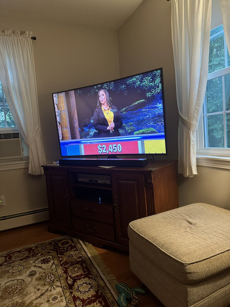Kamala’s doppleganger on Wheel of Fortune, so brat