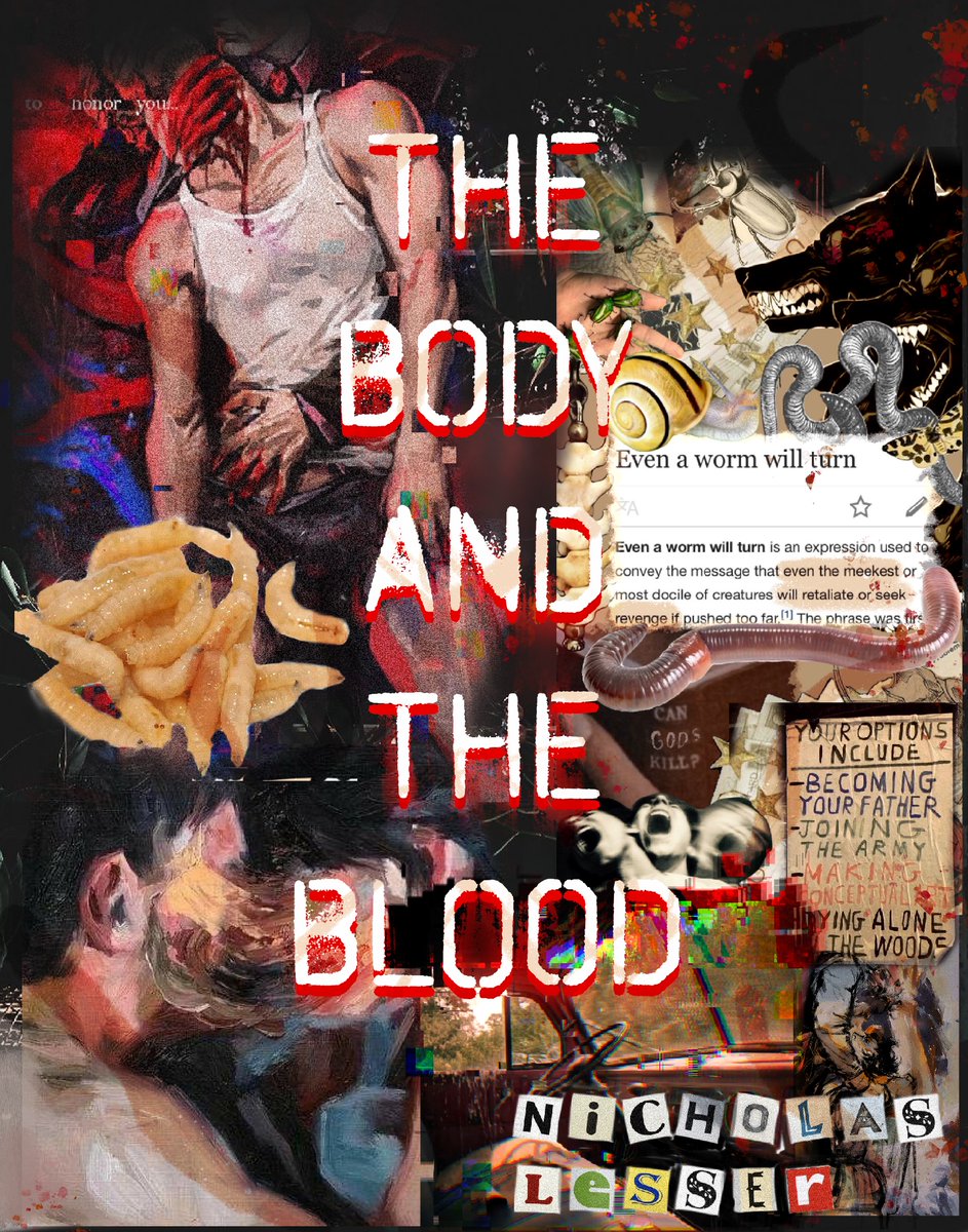 lessernicholas's tweet photo. @RowanBrightonB Congrats ahhh!! 🥳🪱

THE BODY AND THE BLOOD

✨hannibal but southern and even more gay✨

Worm-summoning 18yo Will sets his cannibalistic sights on the christian cult that raised him when he becomes lovingly obsessed with a gay sex worker who was tortured at their hands. https://t.co/bR1fQhZSLQ