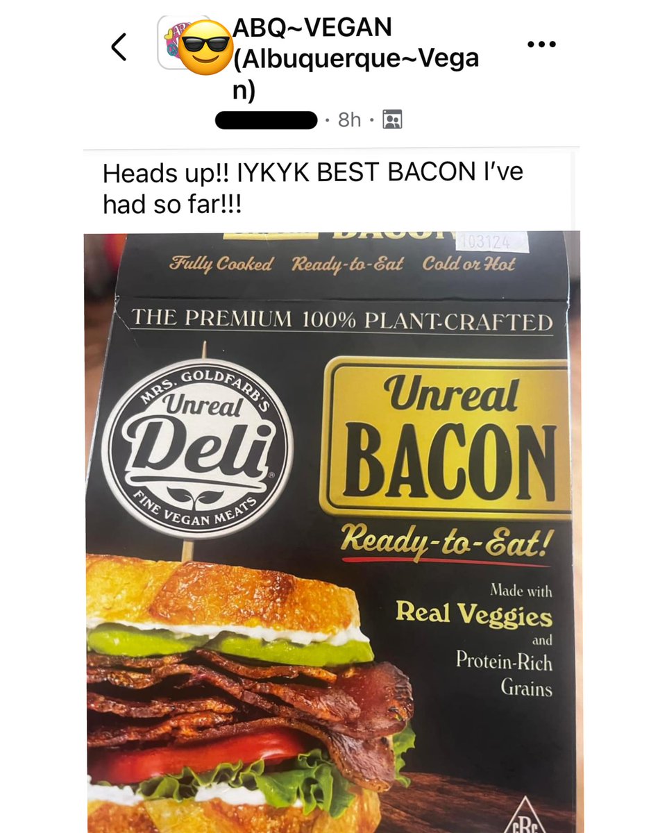 UnrealDeli's tweet photo. The people have spoken and they can't get enough of our new bacon. We’re on it—more bacon, more places, more love. 

#UnrealDeli #MakeItUnreal #Bacon #VeganBacon #BaconRevolution
#PlantBasedBacon #UnrealBacon #CommunityLove #BaconLovers https://t.co/78eV1vPad6