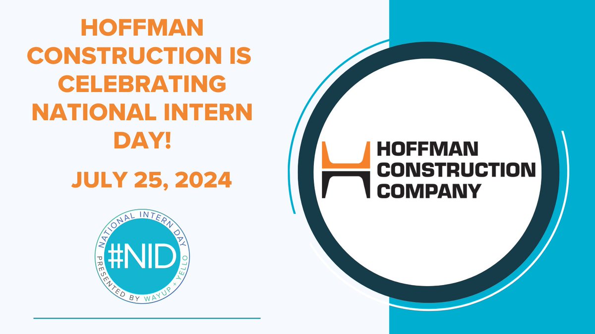 HoffmanCorp's tweet photo. Follow along all day to learn more about our Summer 2024 interns! #NationalInternDay https://t.co/xHn3UyfyZW
