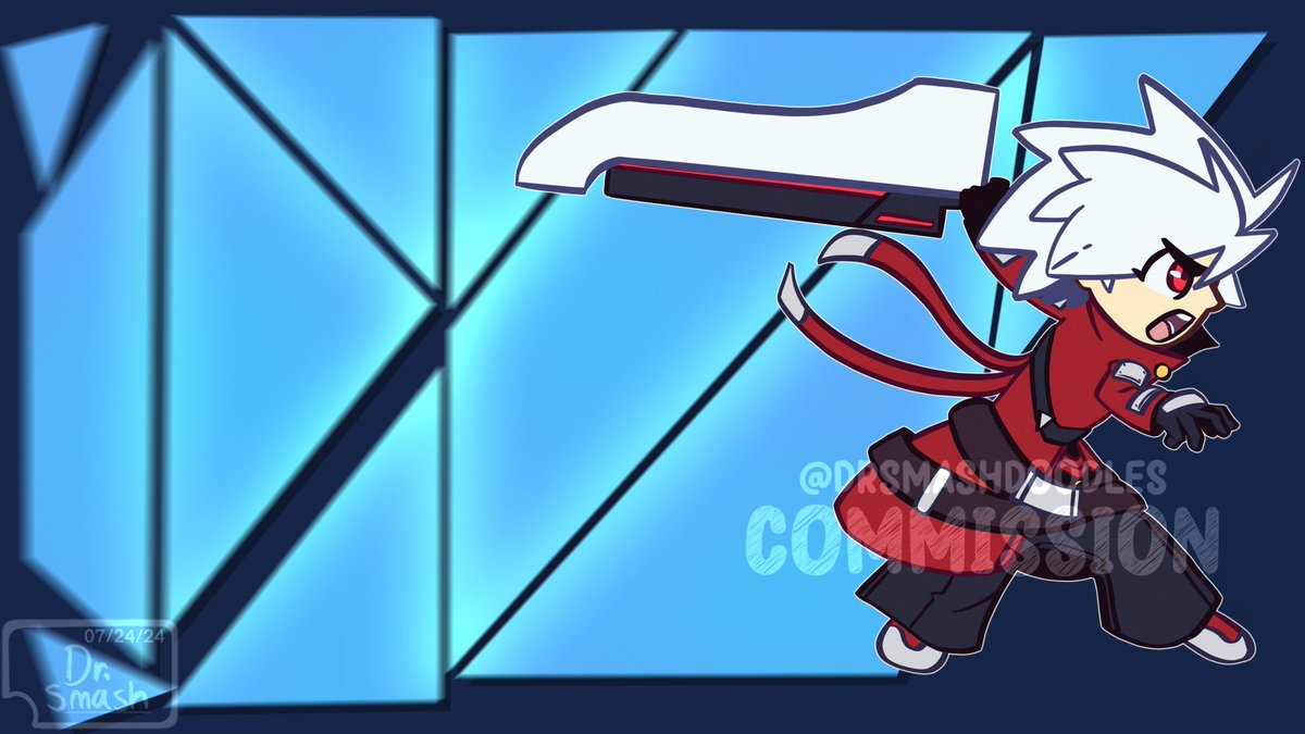 DrSmashDoodles's tweet photo. Carnage Scissors!!! A Ragna the Bloodedge commission for @GodOfStamina! Thank you for the support ❤️ 

#BlazBlue https://t.co/HUGywadQWC