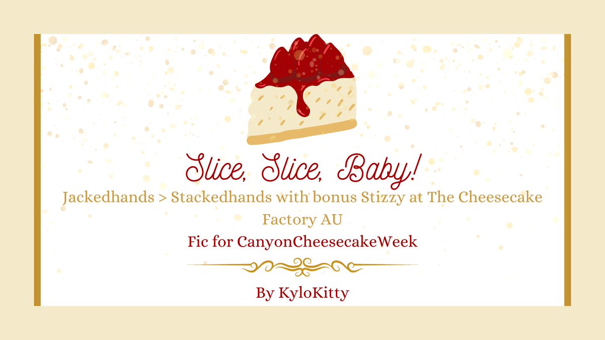 KyloKittyMeow's tweet photo. It's @CanyonCheesecak Week! ♠️🍰

Ed&amp;Jack take Izzy to Cheesecake Factory for free cheesecake on his birthday, but they don't expect to get a little more than they bargained for when Waiter Stede serves them. SFW w bonus Stizzy lovin #CanyonCheesecakeWeek

https://t.co/5OzKxy9Gkp https://t.co/Q2UjARAxXO
