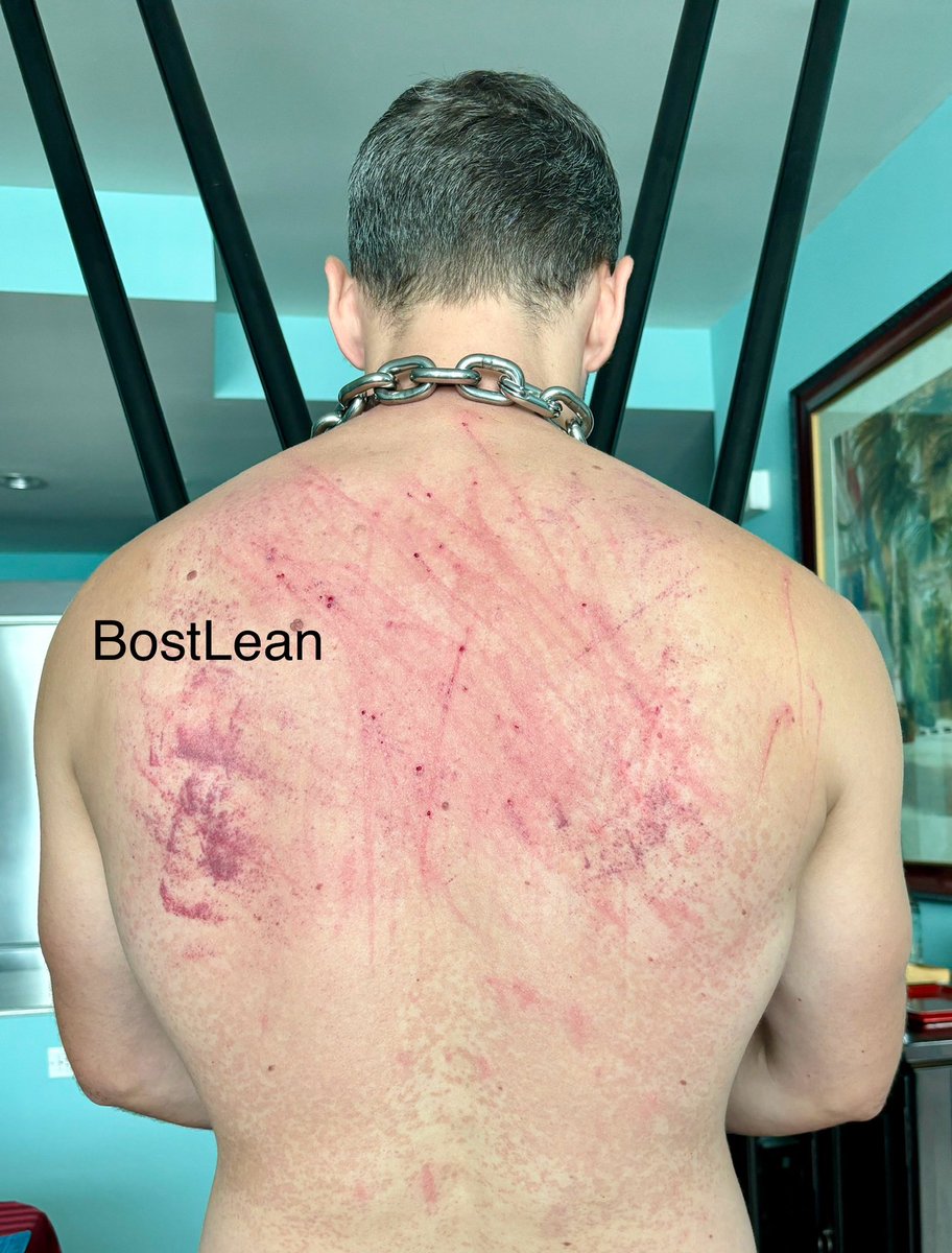 A new friend dropped by the other day. I gave him a warm welcome…😼#BullWhip #Gay #Muscle #Whipped