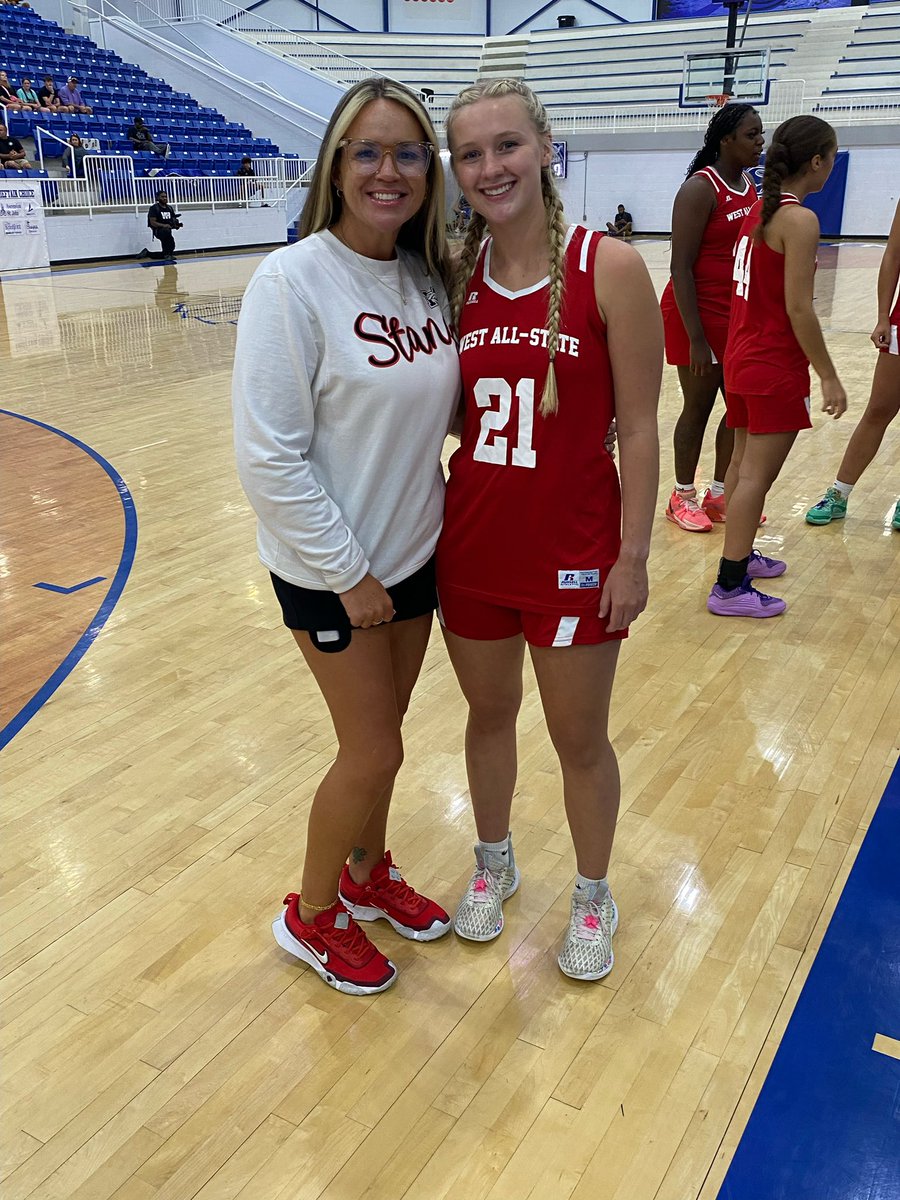 MustangWBB's tweet photo. One last time together as player and coach! Congratulations Parker on being selected to play in the OCA All-State game. Your legacy is forever cemented at Mustang. We love you! 

@p3faith15 @MHSBroncoSports @MustangReview @MHSBroncosVoice https://t.co/Lg7ucITrLt