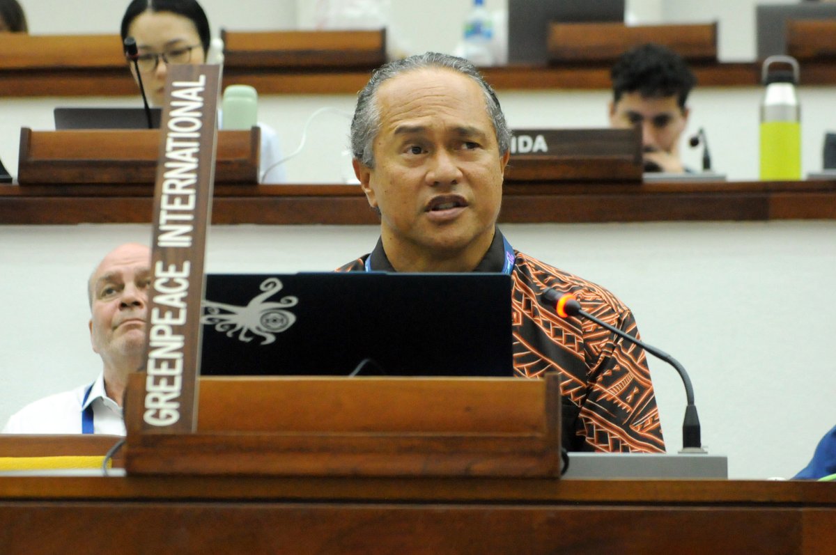 Ekolu Lindsey, President of Maui Cultural Lands, spoke today of the importance of consultation with Indigenous Peoples with regards to #DeepSeaMining and that traditional knowledge should only be used with free, prior and informed consent of owners.

© IISD/ENB – Diego Noguera