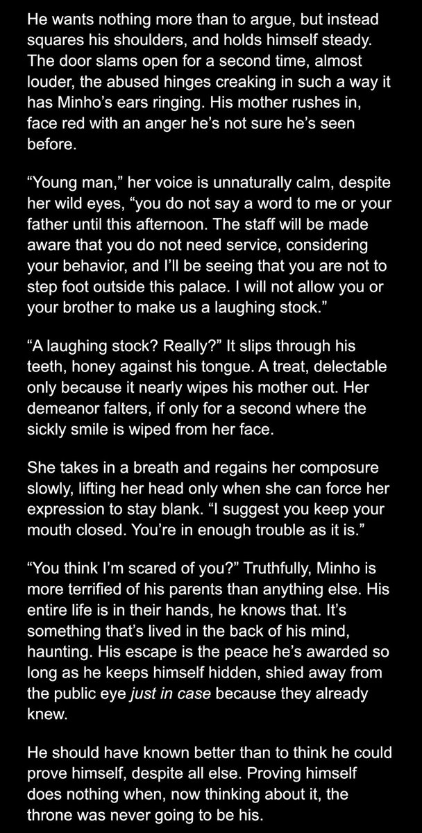 wipweds royal, enemies to lovers mnsvng !! I'm probably not gonna actually post any of it until it's fully written so that I actually finish it
