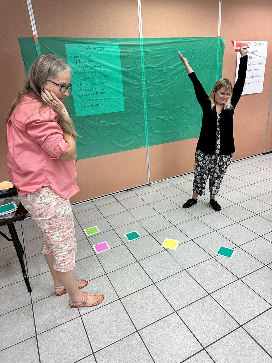 BrevardEdTech's tweet image. Today elementary STEM lab teachers engaged in a day of exploring iPads, Sphero minis and Indis, stop motion, and green screen. We all had a great day of learning! #brevardedtech #stemeducation #STEM #applelearningcoach #appleeducation