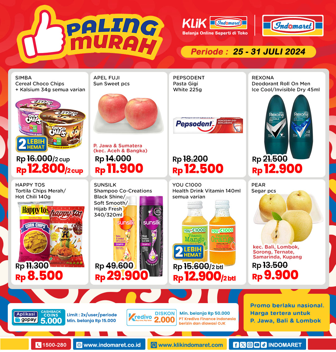 promojsm's tweet image. Promo Paling Murah di Indomaret Periode 25-31 Juli 2024
jsm-promo.com/2023/06/katalo…
#indomaret #promoindomaret #palingmurah #katalogpromo #katalogpromosi #ptwindomaret