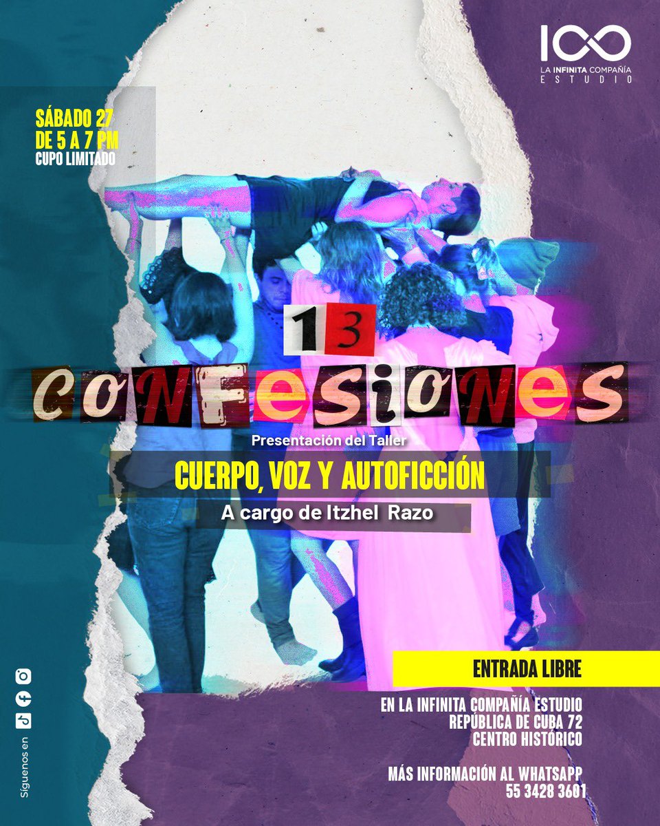 Presentación de nuestro taller-ritual
Taller-performance
Taller-confesión
Taller-transmutación