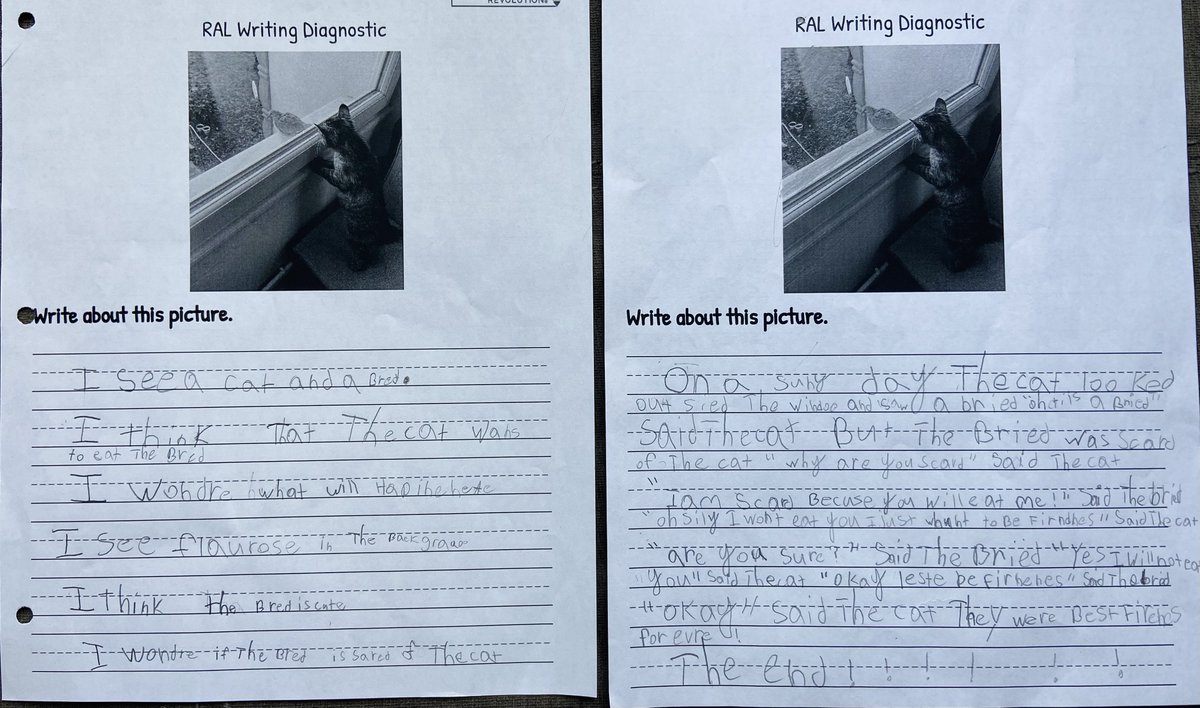 LdsbMsgray's tweet photo. Look at these incredible improvements in writing skills in our before &amp; after diagnostic data - showcasing the impact of targeted and explicit writing instruction to improve Ss writing skills in just a couple weeks #literacy @ReadALotLDSB @TheWritingRevol @MollyBrant_LDSB https://t.co/O9BWHObyR3