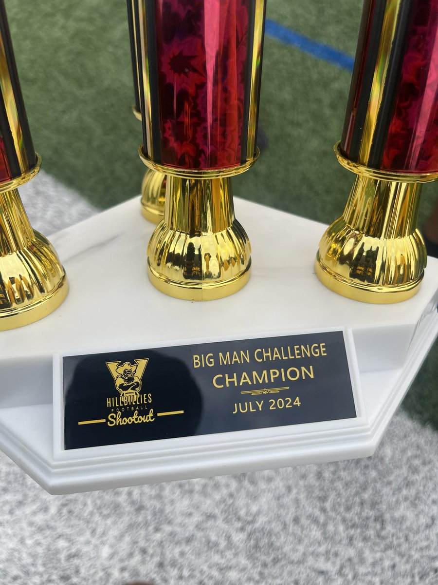 WarriorBizz's tweet photo. Thanks to Verona High School for having us at Hillbillies BIG Man Challenge. My big boys won it all !!!  Proud of these guys . Working hard 2024 season loading. 
@Franklin__FB https://t.co/F17S0C5ONg