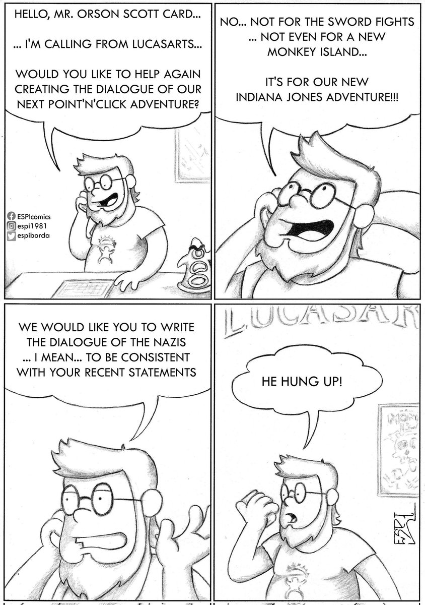 EspiBorda's tweet image. A little comic strip for adventurers