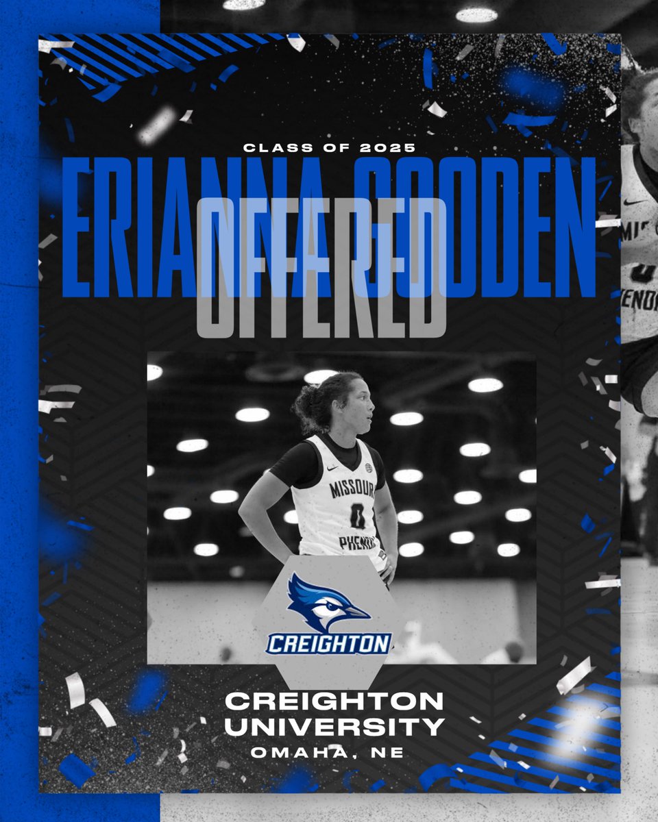 Erianna Gooden (@eriannagooden) on Twitter photo After a great conversation with <a href="/JimFlanery/">Coach Flan</a> I am excited to be offered by <a href="/CreightonWBB/">Creighton Women’s Basketball</a> Can’t wait for my visit 💙 After a great conversation with <a href="/JimFlanery/">Coach Flan</a> I am excited to be offered by <a href="/CreightonWBB/">Creighton Women’s Basketball</a> Can’t wait for my visit 💙
