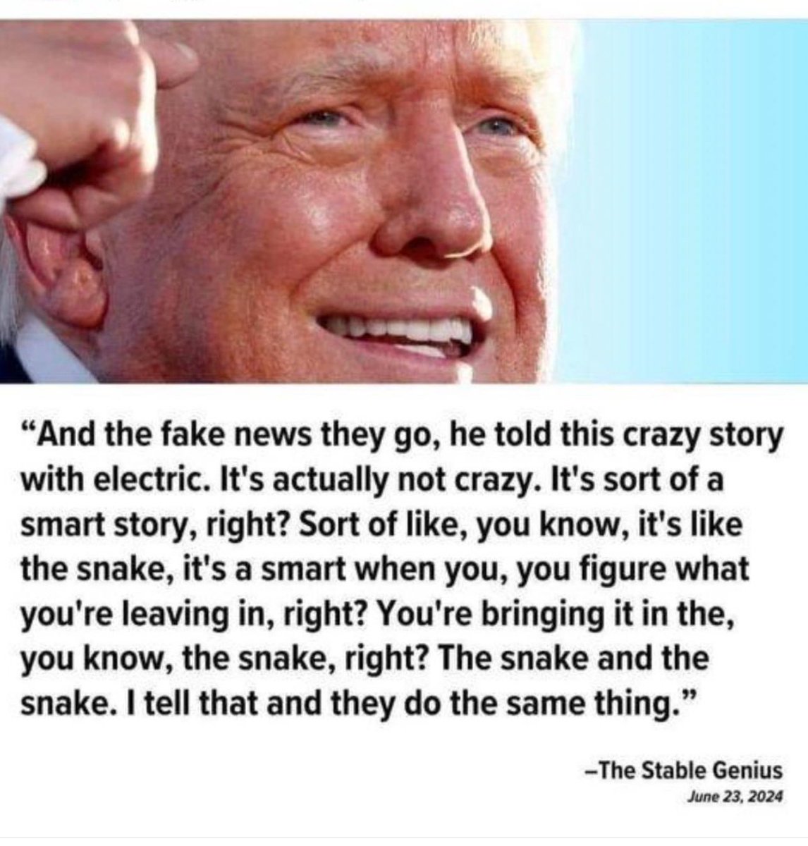 sukivrb's tweet photo. @DonaldJTrumpJr Was this your dad that said this? https://t.co/PgcsWfpQb7